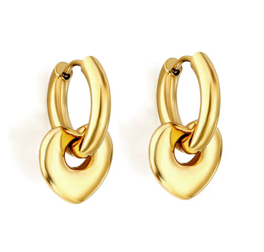 Lover’s Whisper Gold Hoops