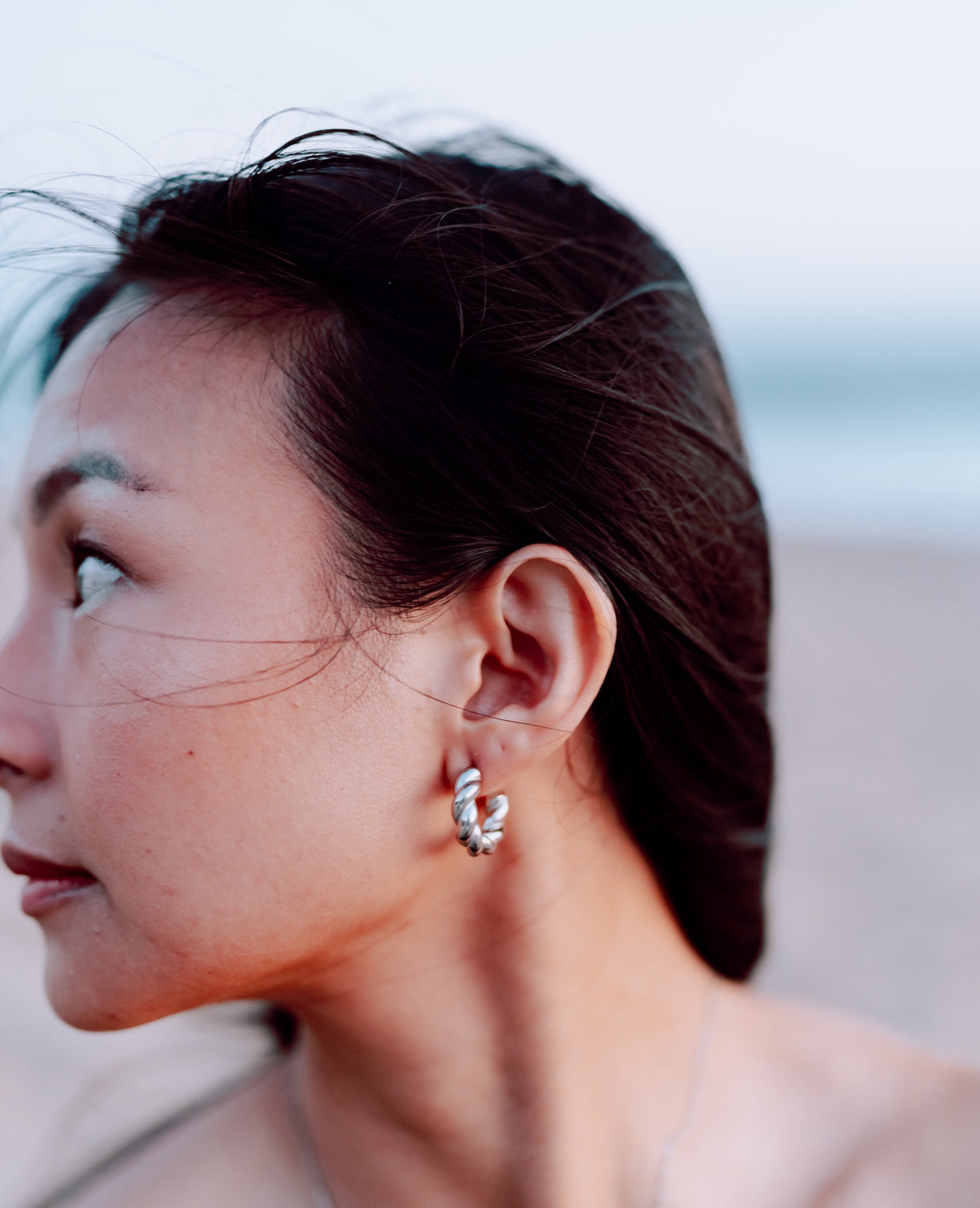 Nicole’s Silver Twisted Earrings