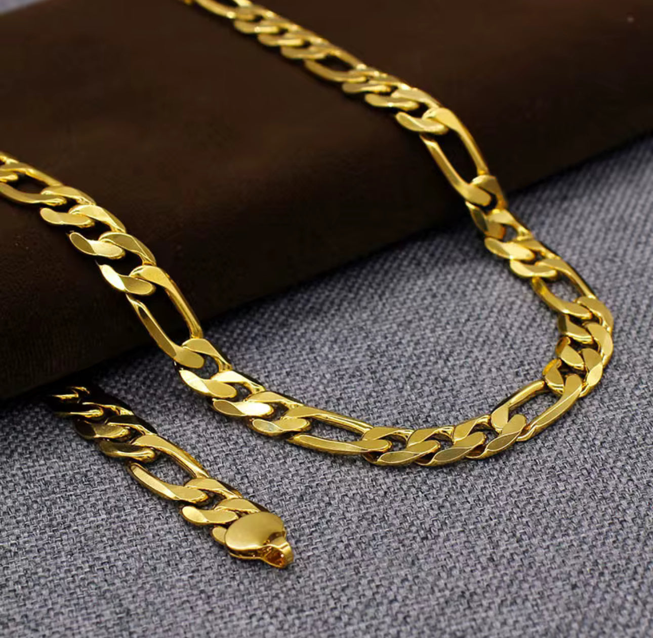 Beau’s Gold Figaro Chain