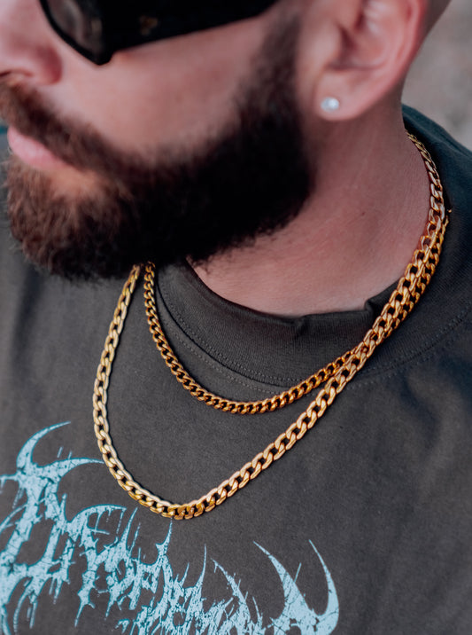 Alex’s Gold Curb Chain 8mm