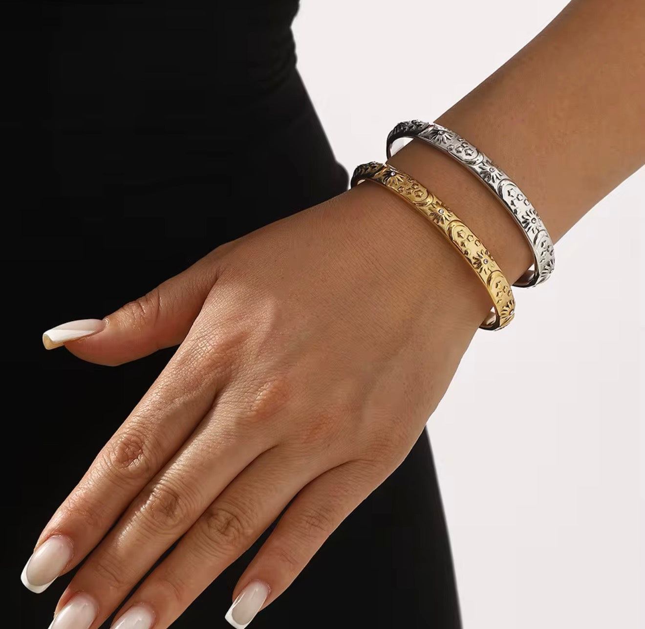 Aurum Moon+Star Cuff Bracelet