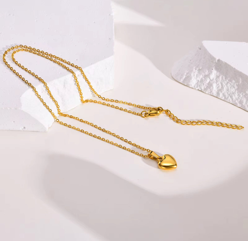 Baby Puff Heart Necklace