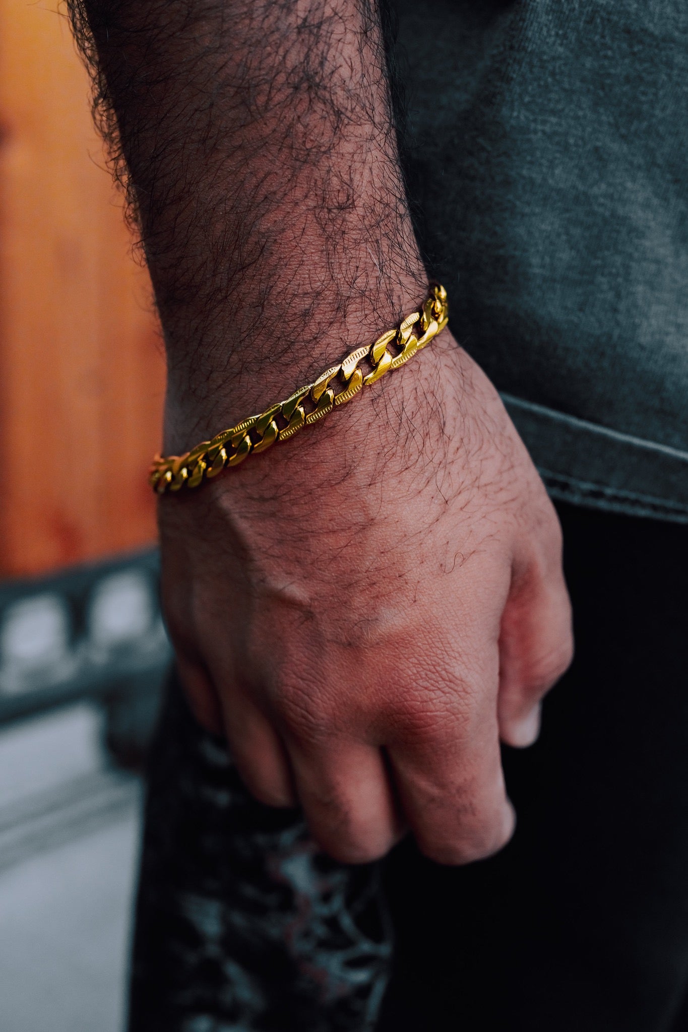 Alex’s Gold Curb Chain Bracelet