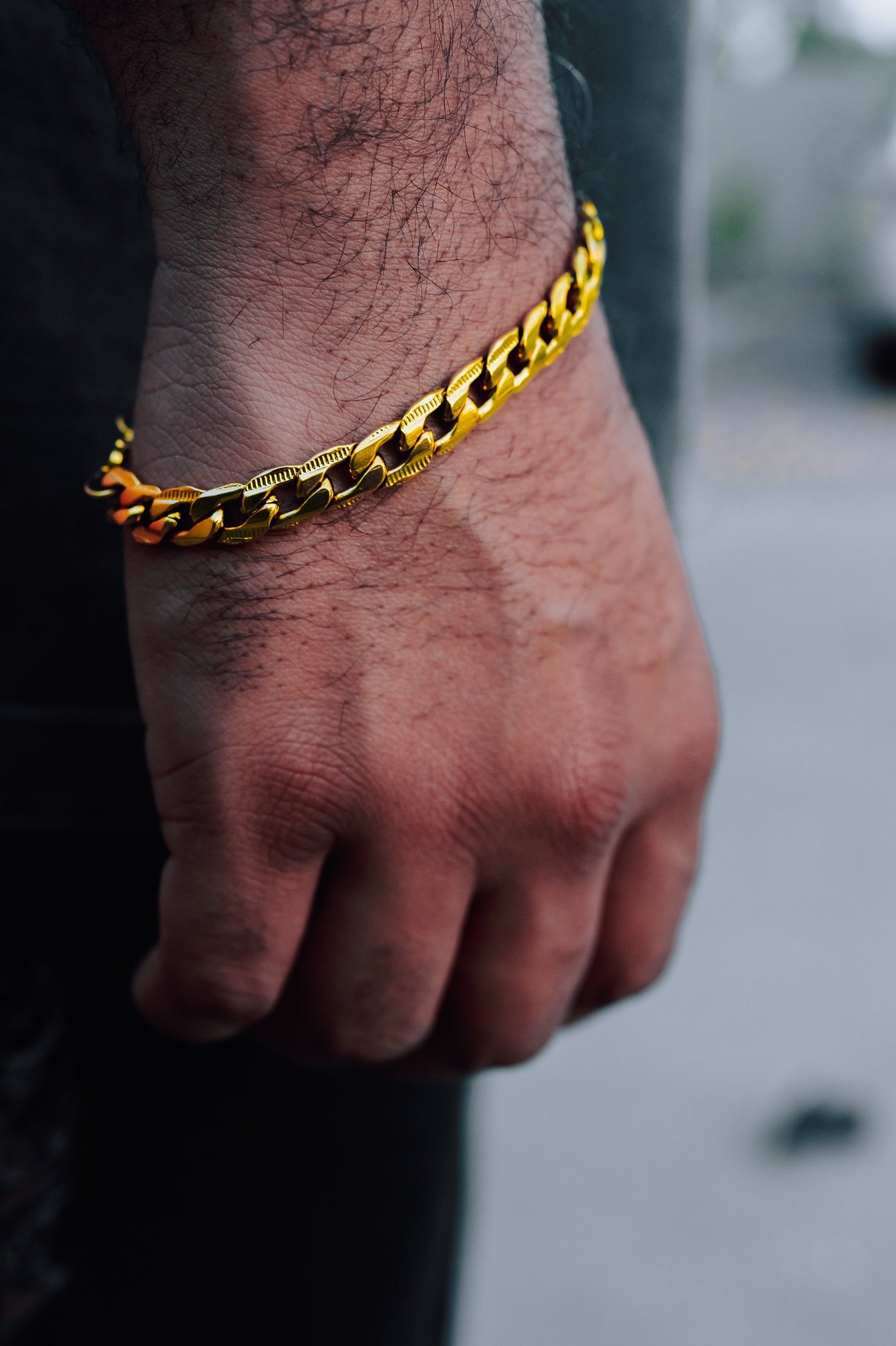 Alex’s Gold Curb Chain Bracelet